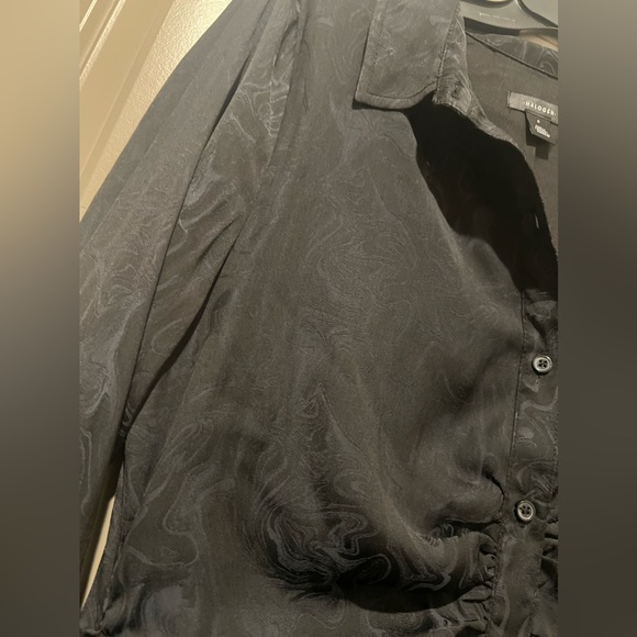 Halogen Marbleized Long Sleeve Shirt Dress - Picture 8 of 8